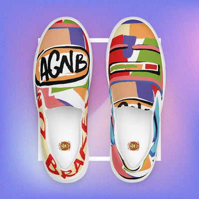 AGNB Art Basel Men’s slip-on canvas shoes