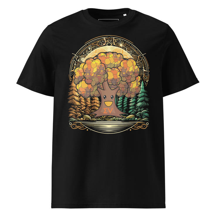 EV Tree Glyph Unisex organic cotton t-shirt