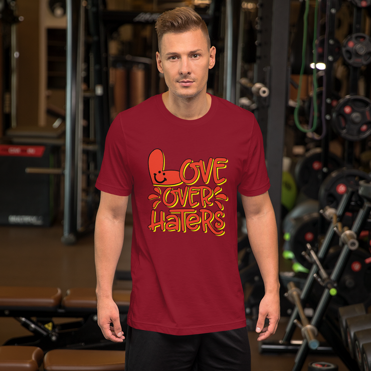 Love Over Haters - Short-Sleeve Unisex T-Shirt