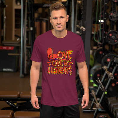 Love Over Haters - Short-Sleeve Unisex T-Shirt