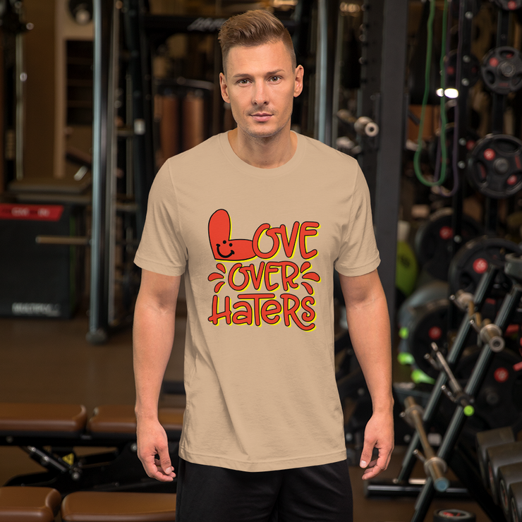 Love Over Haters - Short-Sleeve Unisex T-Shirt
