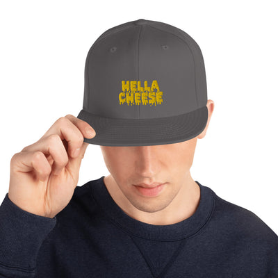 Hella Cheese Embroidered Snapback Hat