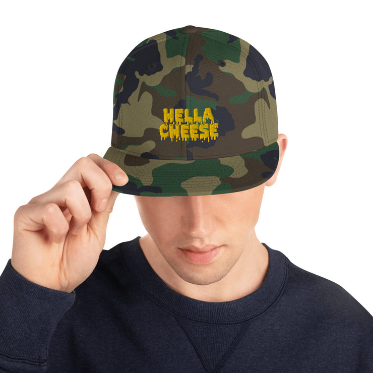Hella Cheese Embroidered Snapback Hat
