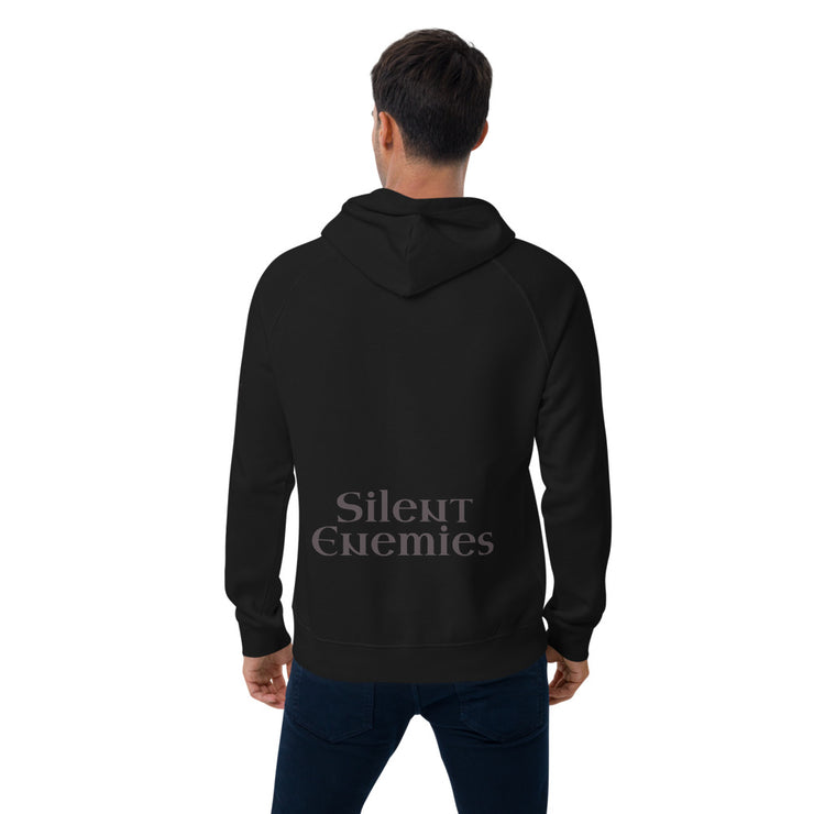 Silent Enemies - Unisex eco raglan hoodie