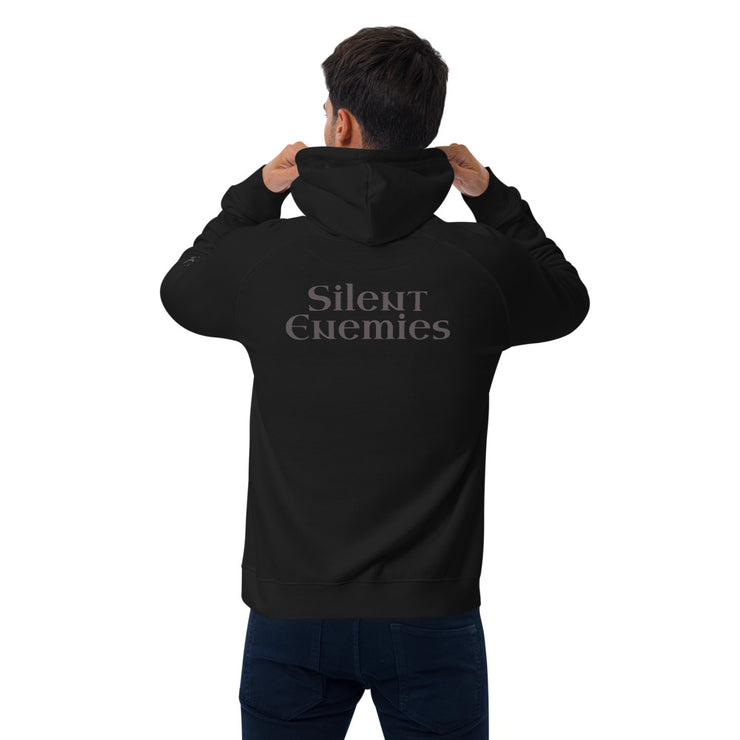 Silent Enemies - Unisex eco raglan hoodie
