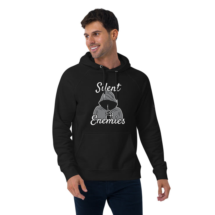 Silent Enemies - Unisex eco raglan hoodie