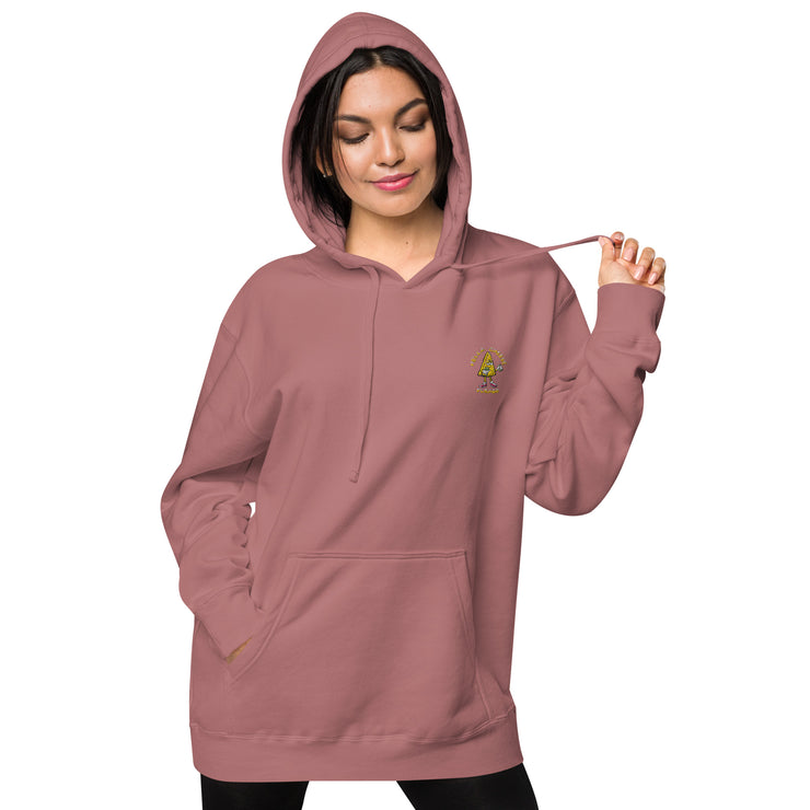 Hella Cheese Please - HCP Unisex pigment dyed hoodie