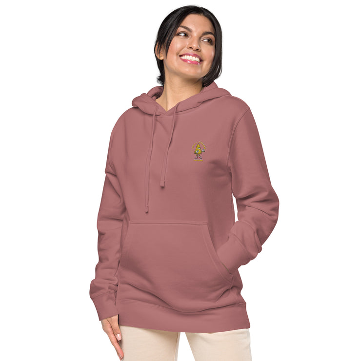 Hella Cheese Please - HCP Unisex pigment dyed hoodie