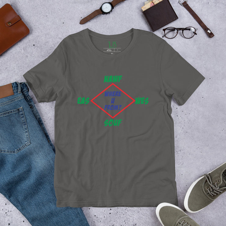 Where U From? Short-sleeve unisex t-shirt