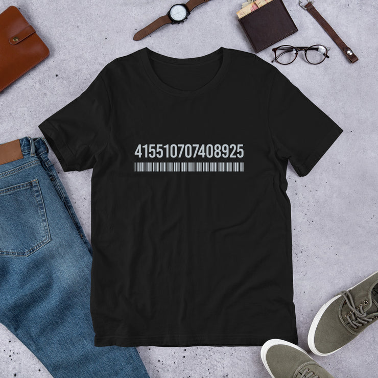 Bay Code Bar Code -Bay On My Back - BCBC Short-Sleeve Unisex T-Shirt